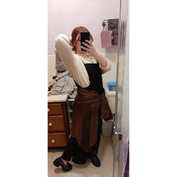 Women Black Casual Loose Long Bib Pants Wide Leg Jumpsuits - Picture 12 of 15